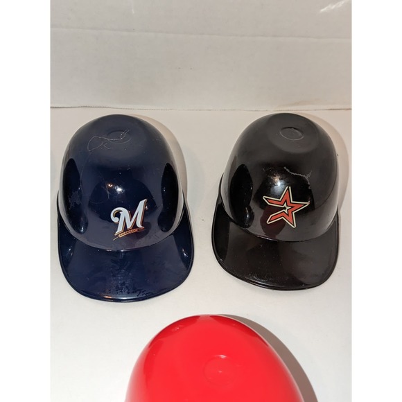 7 Different Vintage Baseball Caps Mini Plastic Ice Cream Bowls Fotobowl USA - Picture 3 of 8
